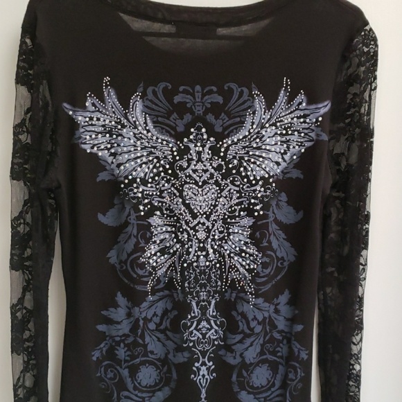 Los Angeles lace long sleeve shirt - Picture 4 of 6